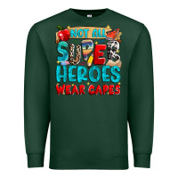 Sports Green not all super heroes wear capes Premium Sweatshirt - NancyCooperArtShop
