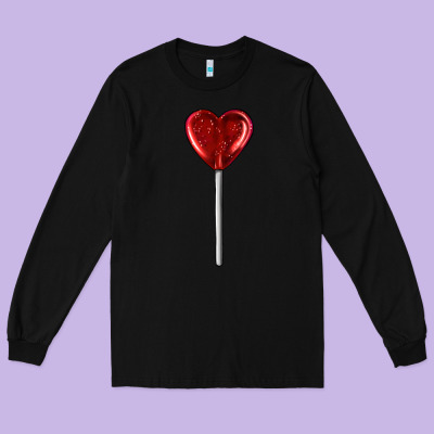 Heart Candy Long Sleeve Tee Designed By Adodesignshop