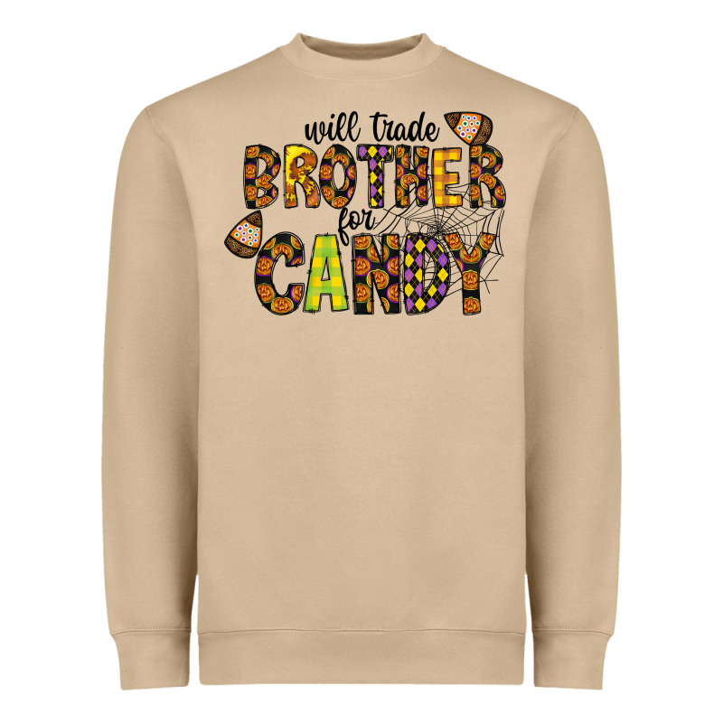 Will Trade Brother For Candy Heavyweight Sweatshirt by CowhideDigitalArt | Teevron