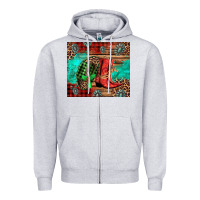 Heather Grey country boots and cowboy hat christmas Zipper Hoodie - Jasminsmagicworld