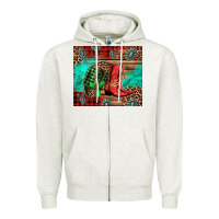 Oatmeal Heather country boots and cowboy hat christmas Zipper Hoodie - Jasminsmagicworld