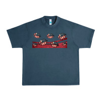 Midnight Navy american flag lips 16oz libbey cup Urban Heavy Tee - HRA Design Shop