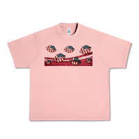 Salmon american flag lips 16oz libbey cup Urban Heavy Tee - HRA Design Shop