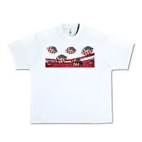 White american flag lips 16oz libbey cup Urban Heavy Tee - HRA Design Shop