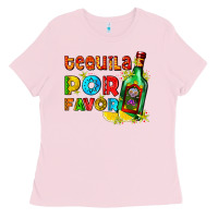 Bubblegum Pink tequila porfavor Ladies Tee - AdoDesignShop