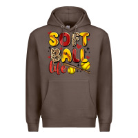 Coffee softball life Premium Hoodie - Artiststas