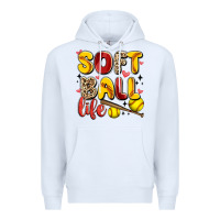 White softball life Premium Hoodie - Artiststas