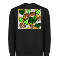 Black St. Patrick's Day hearts tumbler Heavyweight Sweatshirt - Neo Western