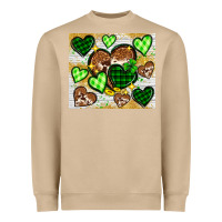 Mushroom St. Patrick's Day hearts tumbler Heavyweight Sweatshirt - Neo Western