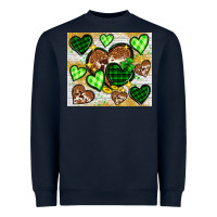 Navy St. Patrick's Day hearts tumbler Heavyweight Sweatshirt - Neo Western