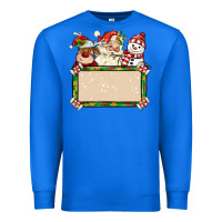 True Royal santa reindeer snowman preview and costom name Premium Sweatshirt - MaliasSmallBusiness