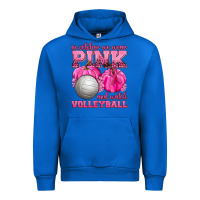 Cobalt In October We Wear Pink and Watch Volleyball Urban Hoodie - texasbilliewilder