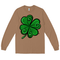 Toasted Coconut St. Patrick's Day Shamrock Long Sleeve Tee - Jasminsmagicworld