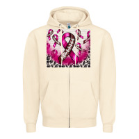 Sandshell breast cancer american football ribbon Zipper Hoodie - NancyCooperArtShop