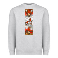 Heather Grey volleyball penwraps Heavyweight Sweatshirt - HRA Design Shop