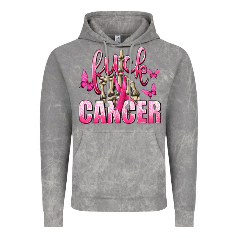 Fuck Cancer With Butterflies Vintage Hoodie by texasbilliewilder | Teevron