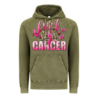 Vintage Olive Fuck Cancer with Butterflies Vintage Hoodie - texasbilliewilder