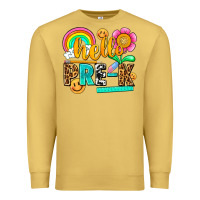 Antique Gold hello pre k Premium Sweatshirt - NancyCooperArtShop