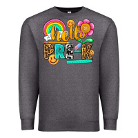Charcoal Heather hello pre k Premium Sweatshirt - NancyCooperArtShop