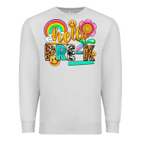Dove Grey hello pre k Premium Sweatshirt - NancyCooperArtShop