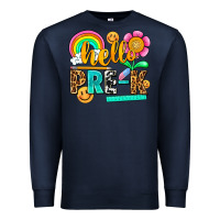 Navy hello pre k Premium Sweatshirt - NancyCooperArtShop