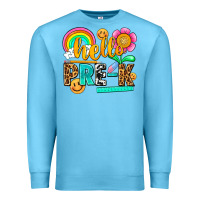 Ocean Blue hello pre k Premium Sweatshirt - NancyCooperArtShop