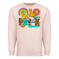 Pale Pink hello pre k Premium Sweatshirt - NancyCooperArtShop