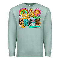 Seafoam hello pre k Premium Sweatshirt - NancyCooperArtShop