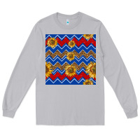 Moon Dust 4th of july sunflower seamless  pattern Long Sleeve Tee - BundleAndBundleShop