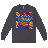 Smoke 4th of july sunflower seamless  pattern Long Sleeve Tee - BundleAndBundleShop