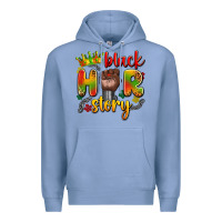 Colony Blue black her story Premium Hoodie - Artiststas