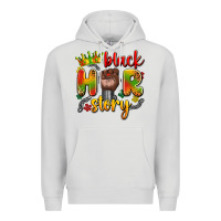Dove Grey black her story Premium Hoodie - Artiststas