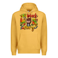 Mustard black her story Premium Hoodie - Artiststas