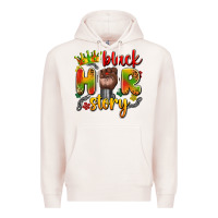 Pale Pink black her story Premium Hoodie - Artiststas