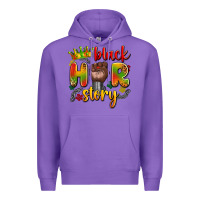 Purple black her story Premium Hoodie - Artiststas