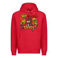 Red black her story Premium Hoodie - Artiststas