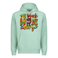 Seafoam black her story Premium Hoodie - Artiststas