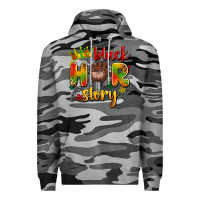 Slate Camo black her story Premium Hoodie - Artiststas