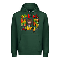 Sports Green black her story Premium Hoodie - Artiststas