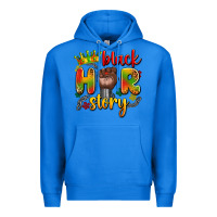 True Royal black her story Premium Hoodie - Artiststas