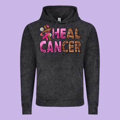 Heal Cancer Vintage Hoodie Designed By Texasbilliewilder