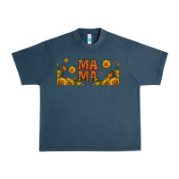 Midnight Navy sunflowers and butterflies mama 16oz libbey cup Urban Heavy Tee - HRA Design Shop