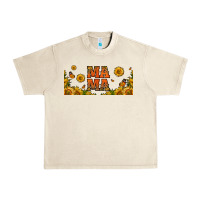 Sandshell sunflowers and butterflies mama 16oz libbey cup Urban Heavy Tee - HRA Design Shop