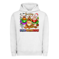 Pigment Lunar Rock happy hallothanksmas coffee cups with ghost turkey Urban Hoodie - texasbilliewilder