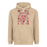 Mushroom merry christmas smiling face Heavyweight Hoodie - MaliasSmallBusiness