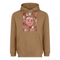 Toasted Coconut merry christmas smiling face Heavyweight Hoodie - MaliasSmallBusiness