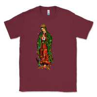 Burgundy christmas our lady of guadalupe Classic Tee - JahusDesignShop