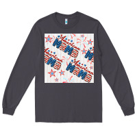 Smoke american mama seamless pattern Long Sleeve Tee - BundleAndBundleShop