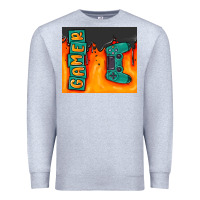 Heather Grey gamer Premium Sweatshirt - MaliasSmallBusiness