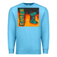 Ocean Blue gamer Premium Sweatshirt - MaliasSmallBusiness